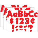Teacher Created Resources&reg; Red Funtastic 4" Letters Combo Pack, 208 Per Pack, 3 Packs TCR5821-3