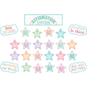 Pastel Pop Positive Affirmations Mini Bulletin Board Set