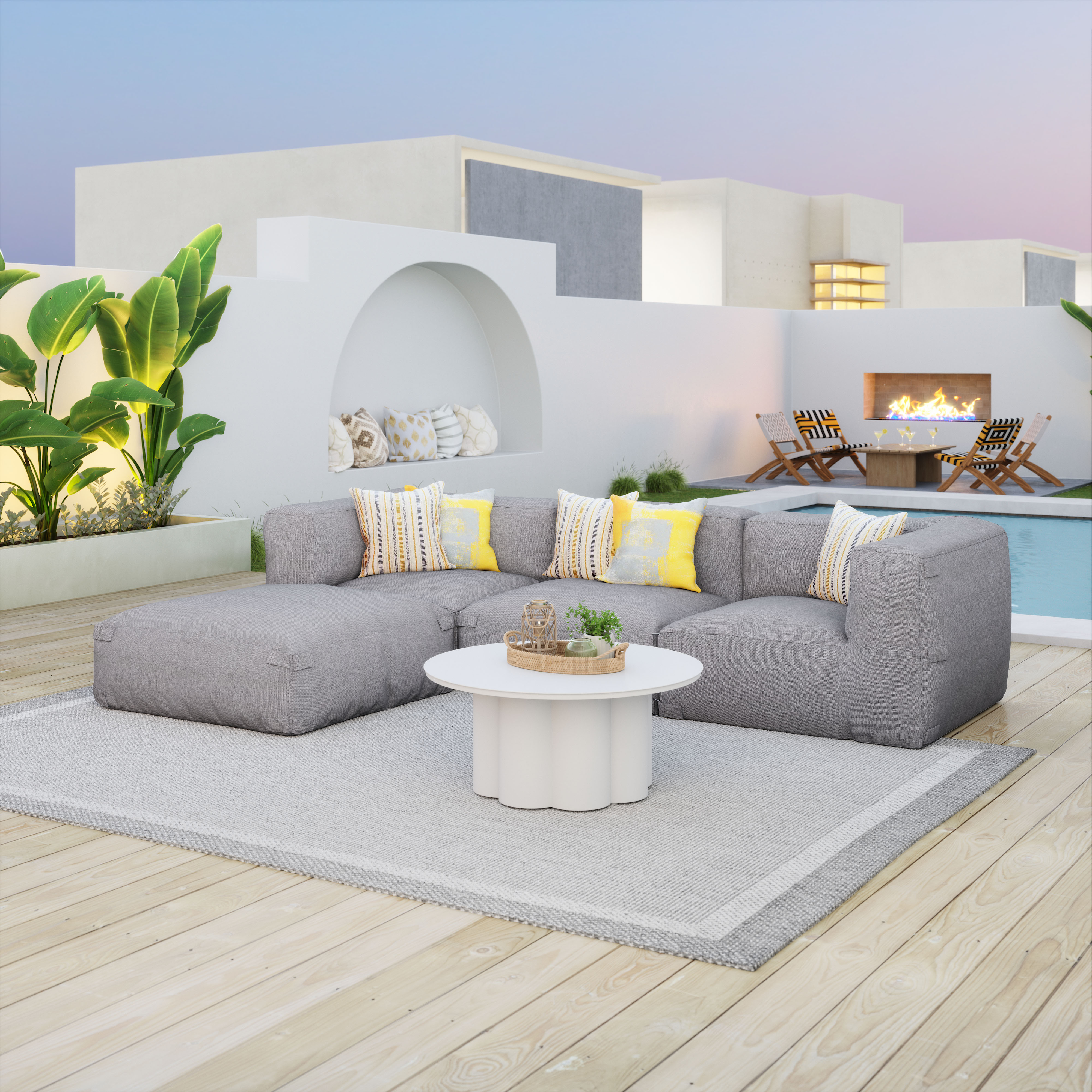 Luanda Ottoman Gray product image