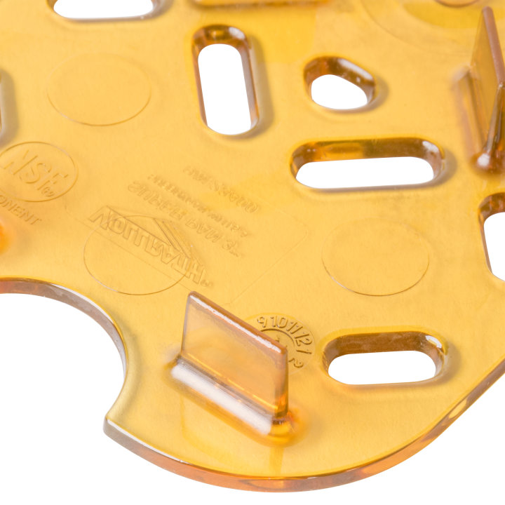 Fourth-size Super Pan® high-temperature plastic false bottom in amber