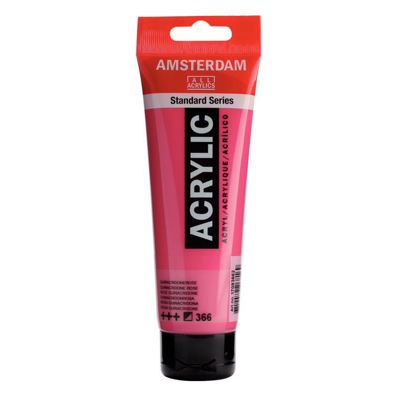 Standard Acrylic Paint, 120ml, Quinacridone Rose 366