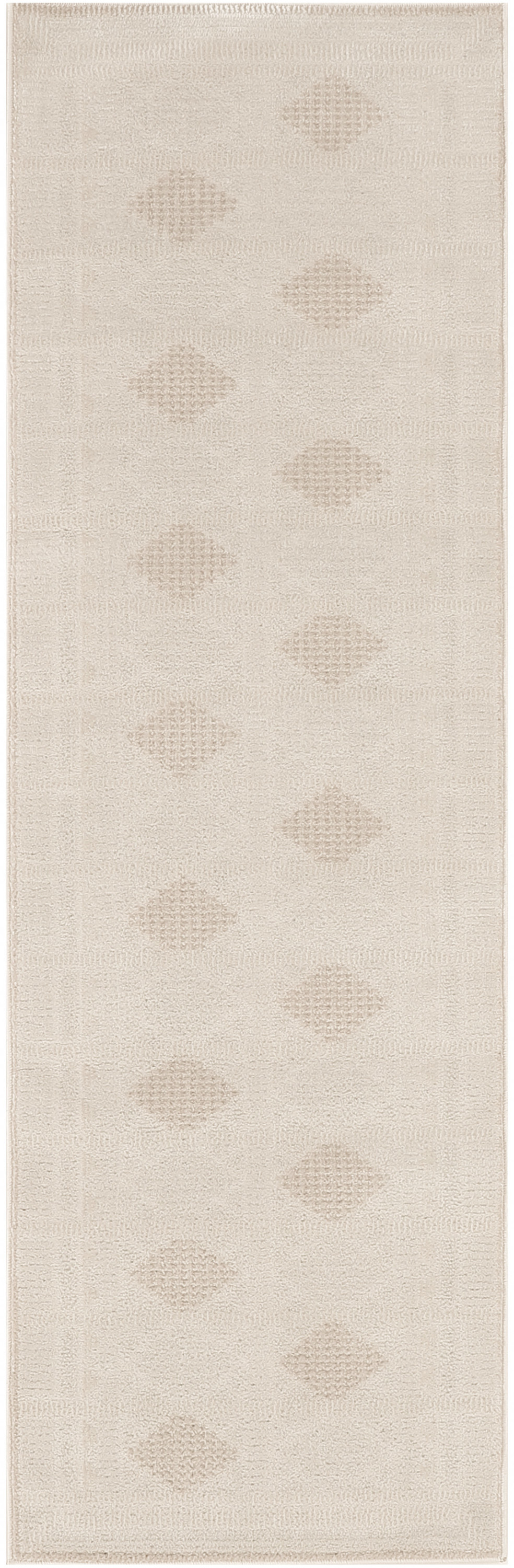 Nourison Nordic 2' x 6' Ivory Beige Modern Indoor Rug