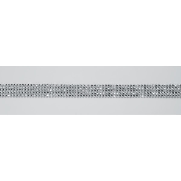 Silver Diamante Trim 1" x 5 yards Ribbon