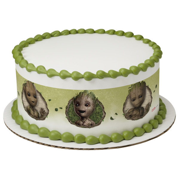 Marvel Studios' I am Groot Out of the pot! PhotoCake® Edible Image® Strips