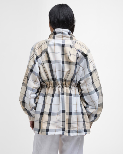 Suri Checked Showerproof Jacket Safari Dress Tartan/Mist