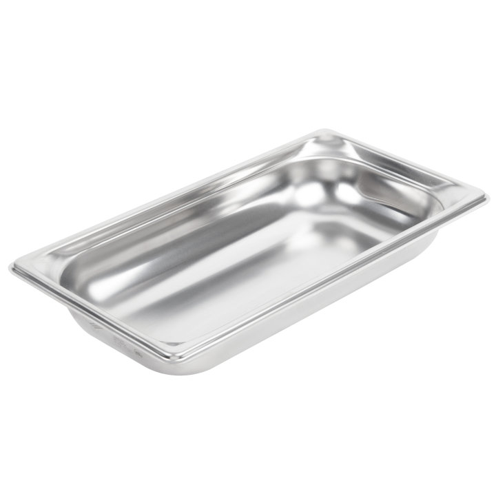 Third-size 2-inch-deep Super Pan 3® stainless steel steam table pan