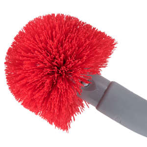 Unger, Ergo, 3.5in, Toilet Bowl Brush Kit, Nylon Bristles, Red