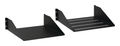 Rack-Mount Single-Sided Shelf Steel Fixed Vented 5.25 H x 19 W x 22 in. D Jet Black