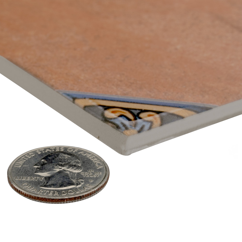 Manises Décor Cuero 13-1/8 in. x 13-1/8 in. Porcelain Floor and Wall Tile