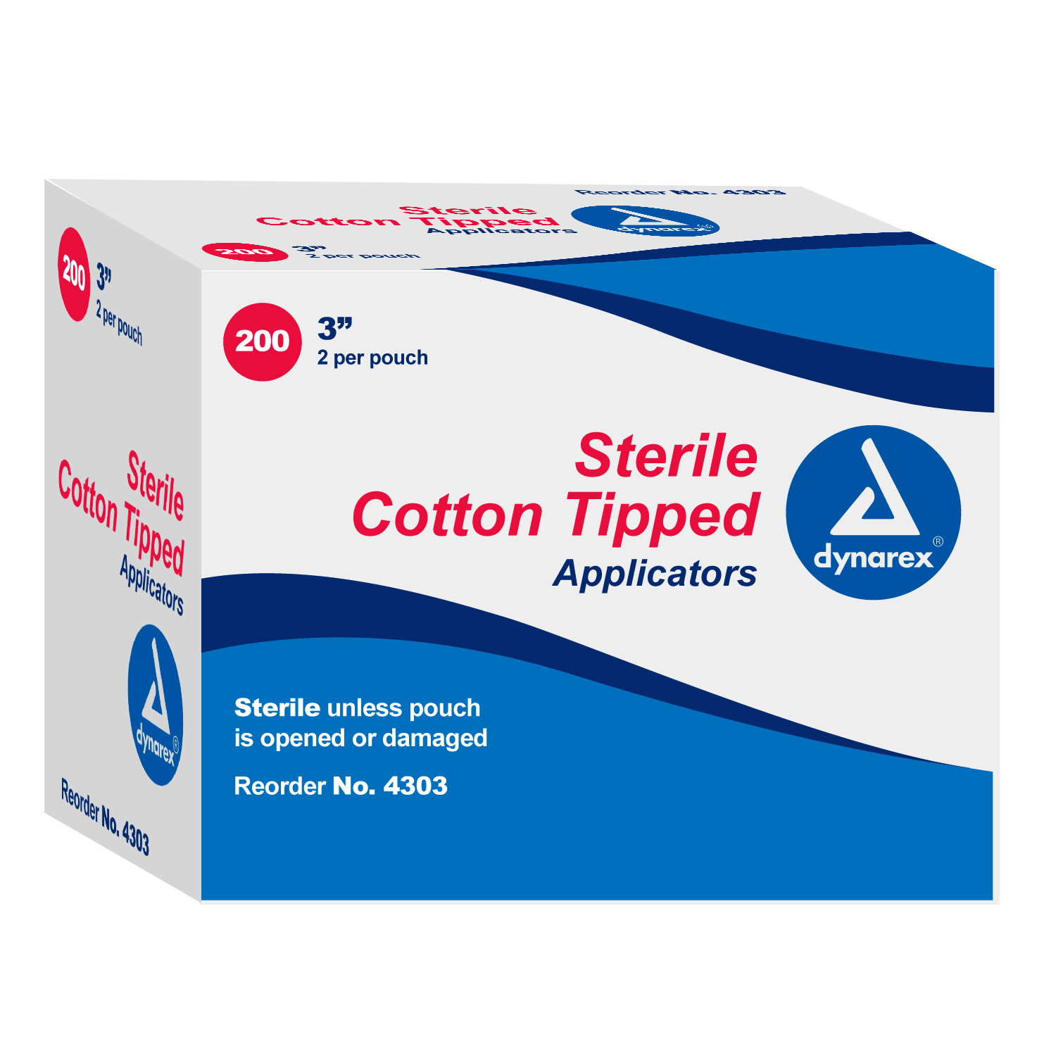 Cotton Tipped Wood Applicators Sterile 3in