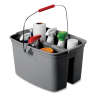 Rubbermaid Commercial, 17qt, Pail, Gray