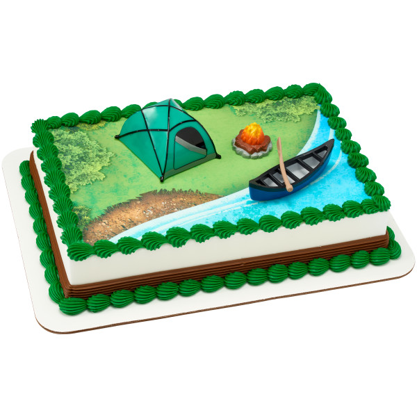Fireside Camp PhotoCake® Edible Image® DecoSet® Background