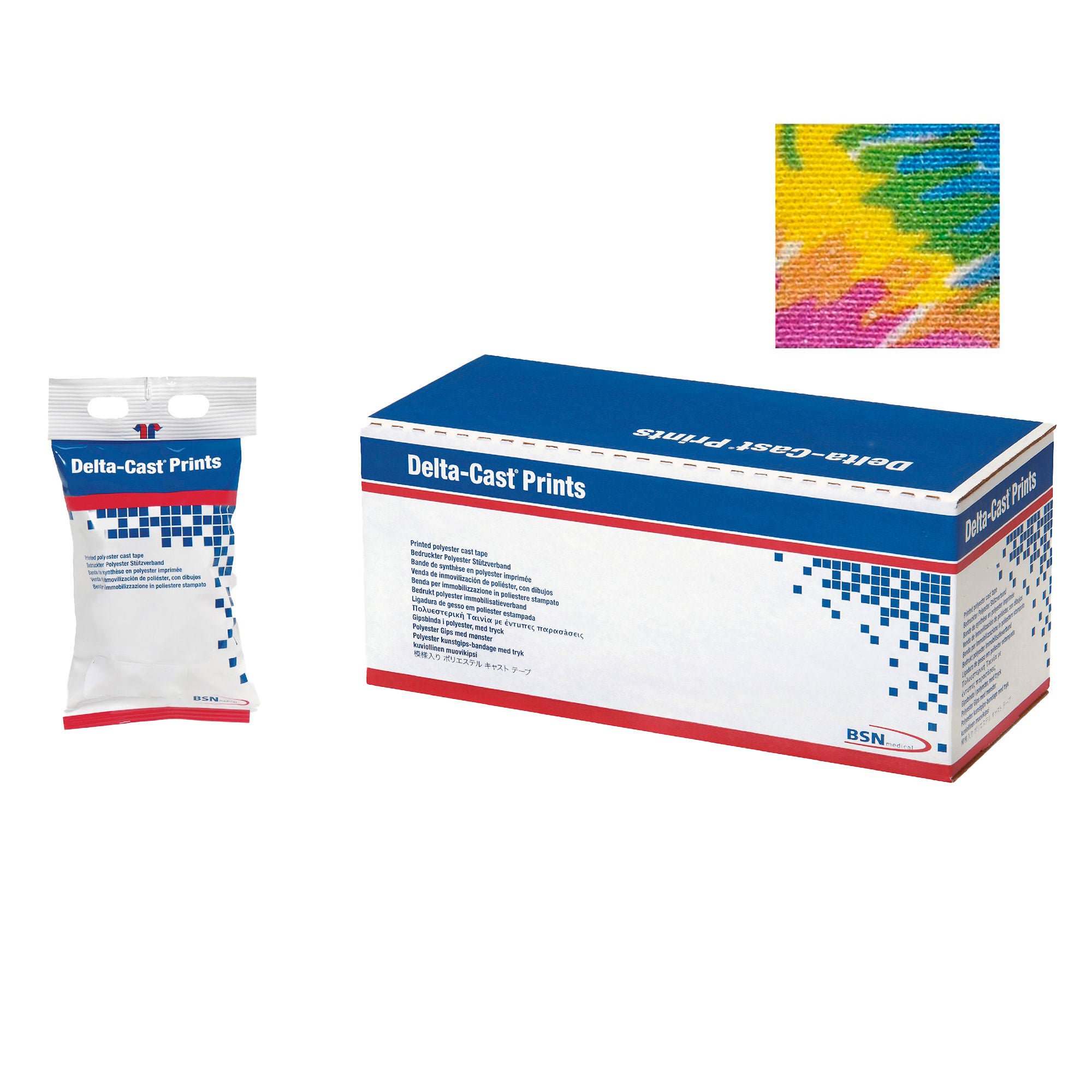BSN Medical TAPE, CAST DELTA PASTEL PRINT 2"X4YDS (10/BX)