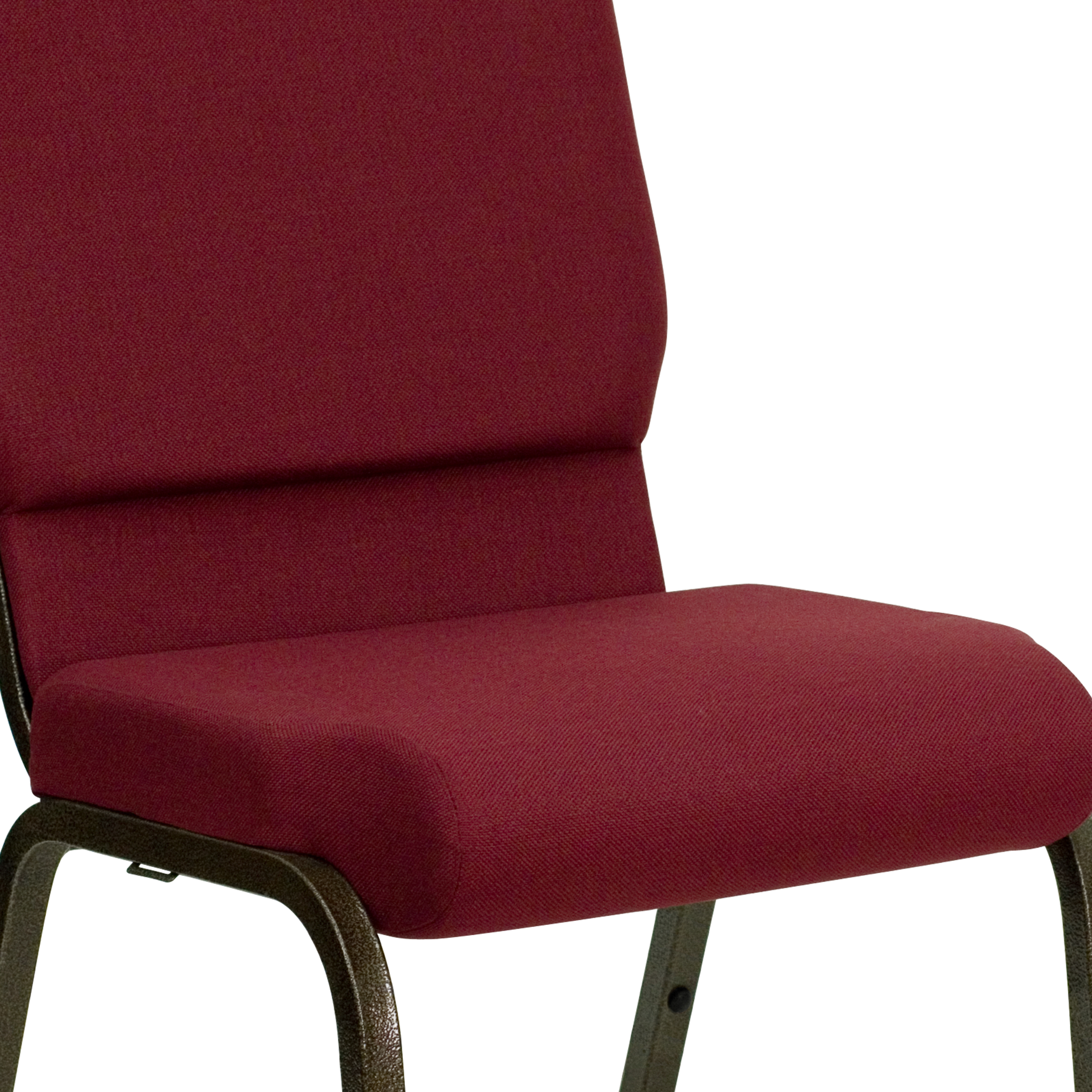 HERCULES Series 18.5''W Stacking Church Chair in Purple Fabric - Gold Vein Frame - Picture 24 of 140