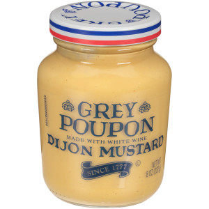 GREY POUPON Dijon Mustard, 8 oz. Jars (Pack of 12) image