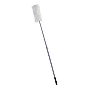 Rubbermaid Commercial, 51" Overhead Dusting Tool with Launderable Head, Gray, Cotton, Gray