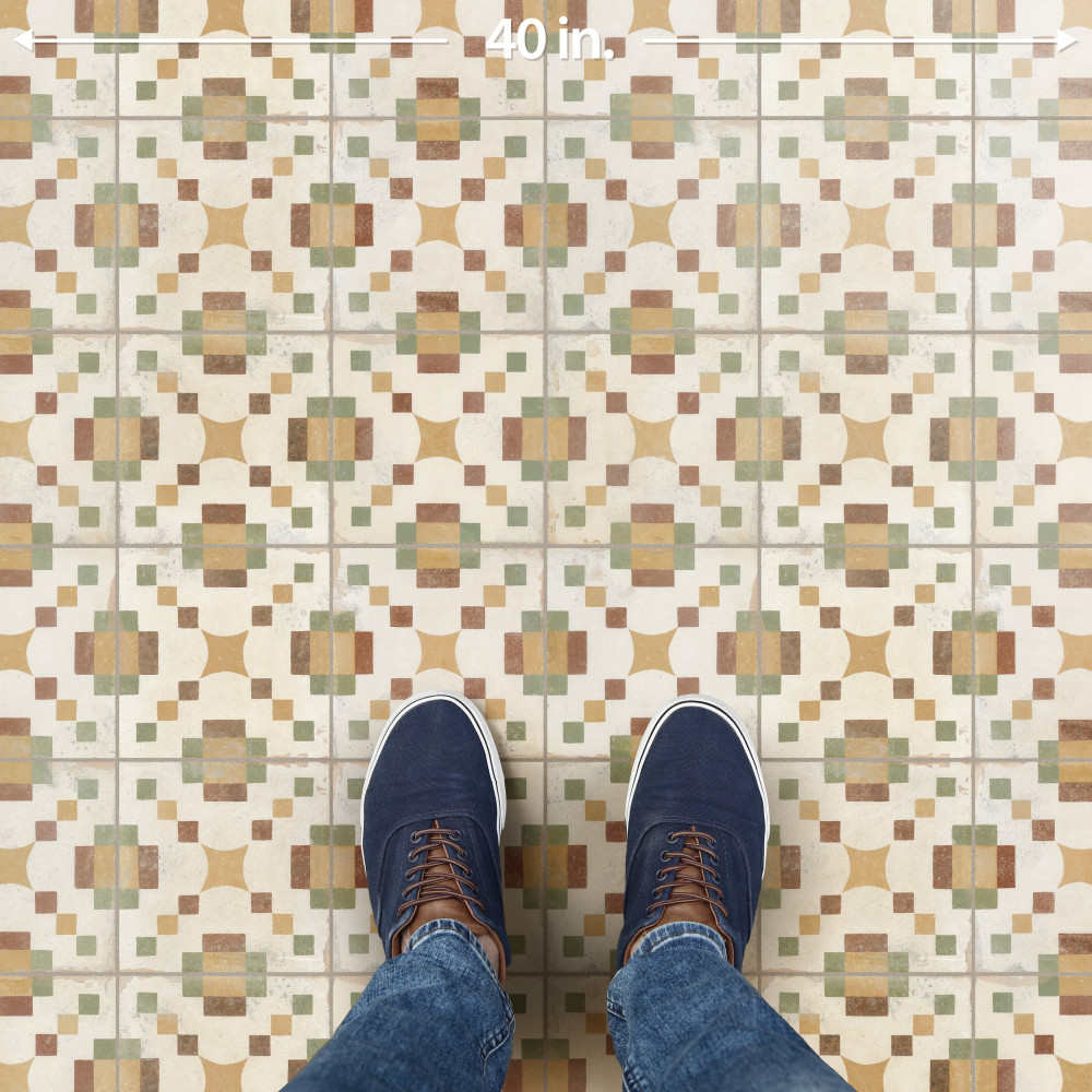 Kings Valentia Campanar 8-3/4 in. x 8-3/4 in. Porcelain Floor and Wall Tile