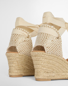 Isla Espadrille Wedges Gold