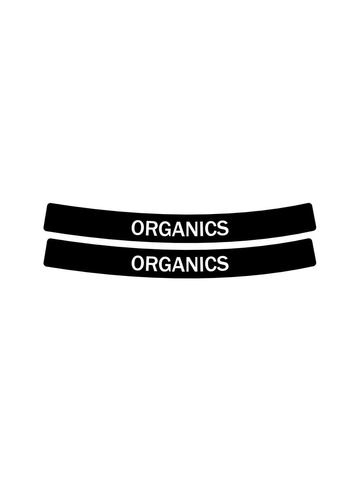 EVOLVE – Label – Ellipse – Organics – Full – Black-White