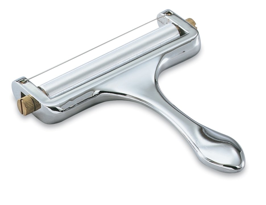 Heavy-duty chrome-plated adjustable wire cheese cutter