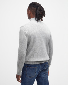 Essential Half-Zip Jumper Light Grey Marl