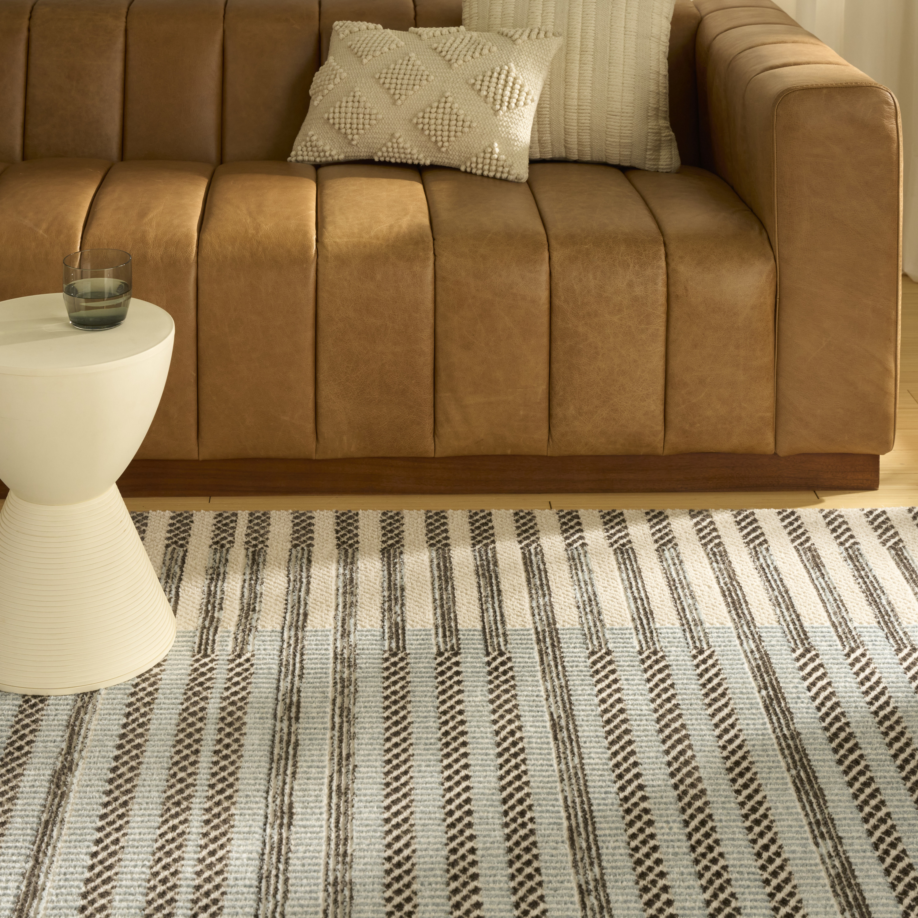 Nourison Nordic 8' x 10' Ivory Blue Modern Indoor Rug
