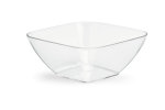 Large Square Clear Cubic Acrylic Bowls