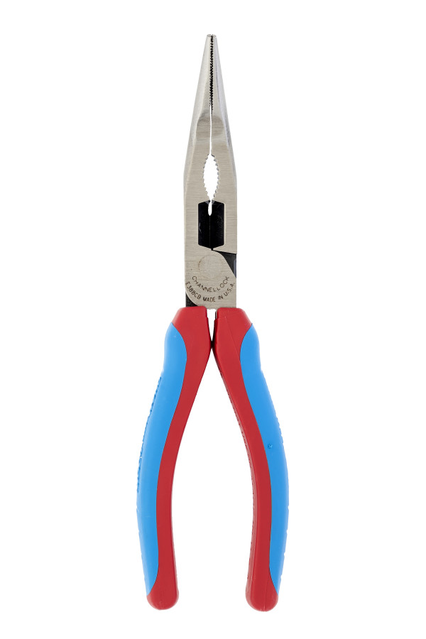 E388CB 8-inch CODE BLUE® XLT™ Combination Bent Long Nose Pliers with Cutter