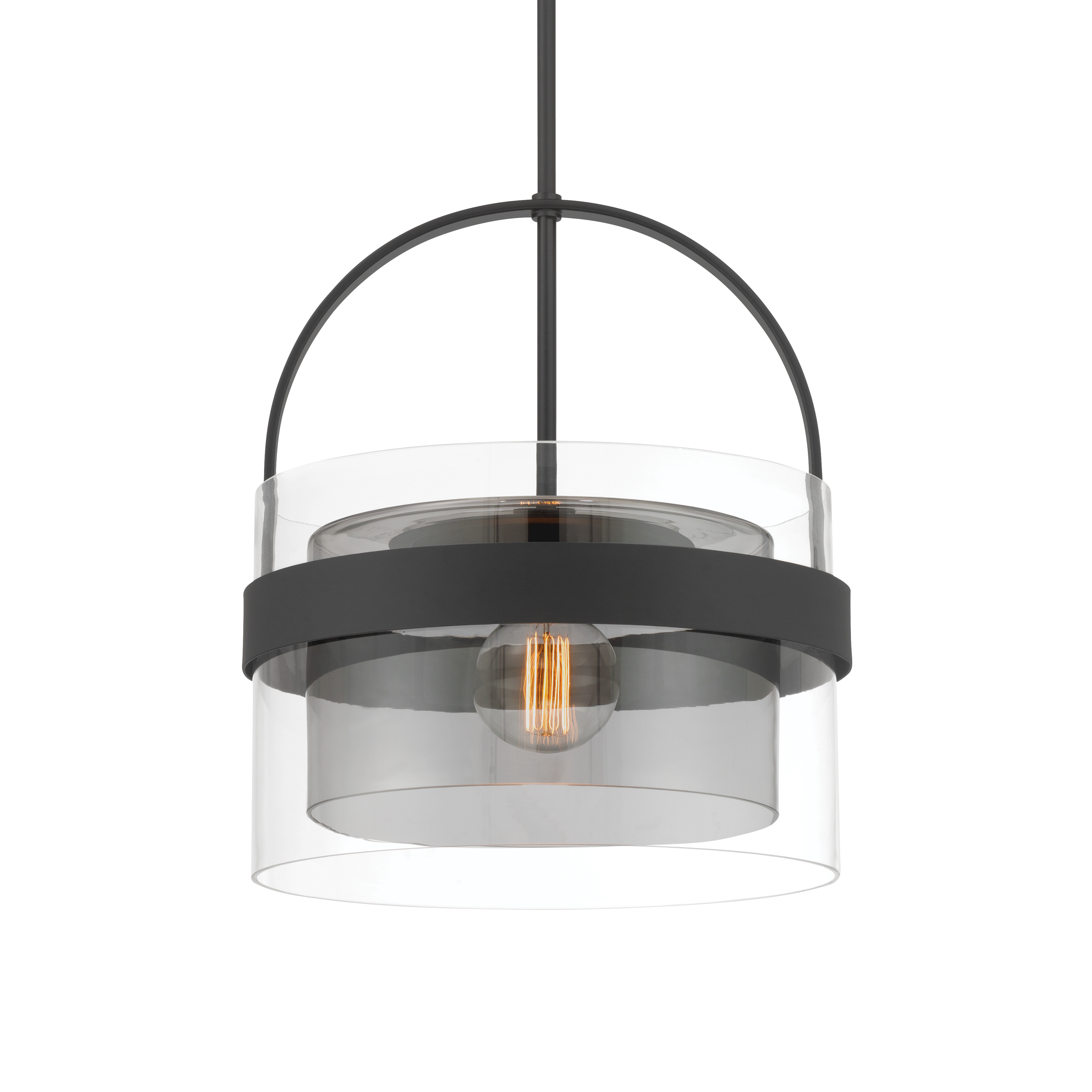 Ravik 15.5" 1-Light Convertible Pendant/Semi-Flush Mount