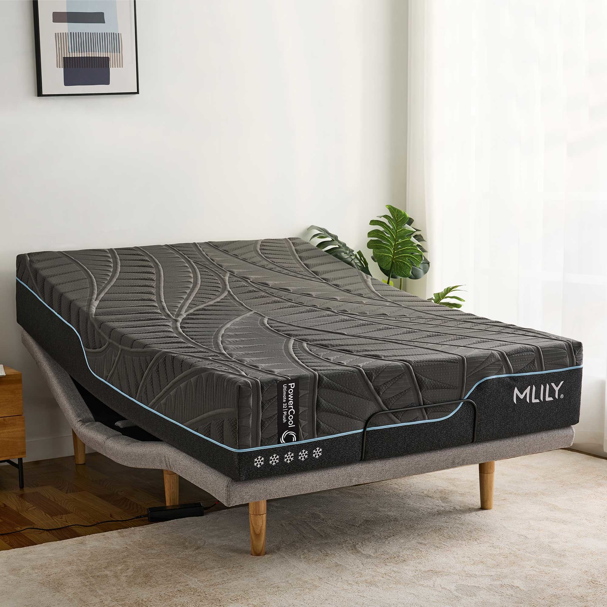 Lifestyle image of the Mlily Powercool Ultimate Mattress, Plush from Forty Winks