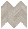 Bethany Falls Gray 12×13 Chevron Mosaic Mixed
