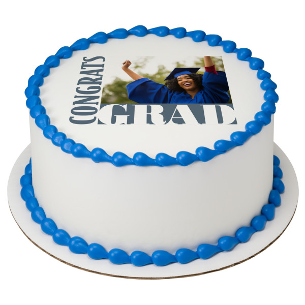 Congrats Grad PhotoCake® Edible Image® Frame
