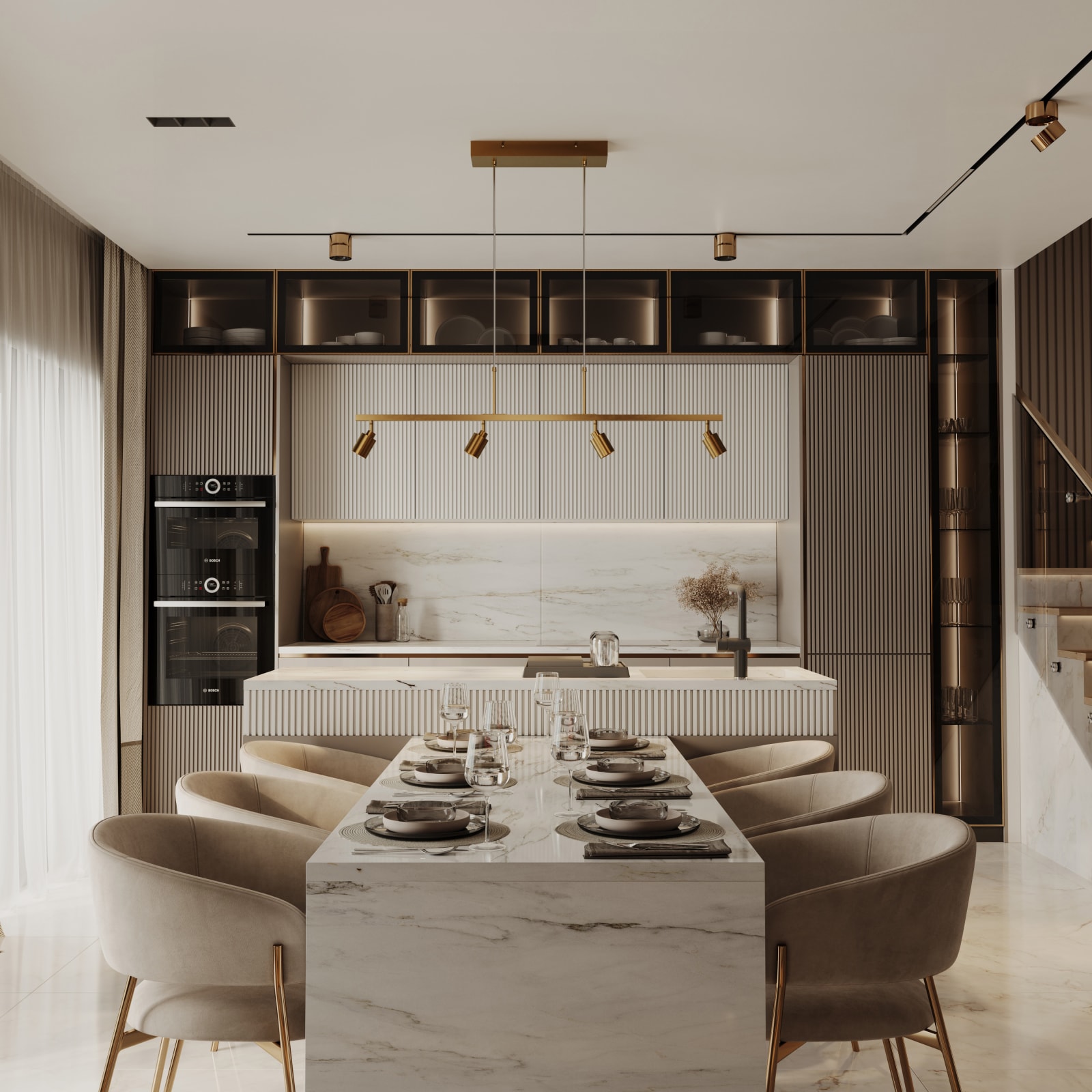 Shura 4 Head Track Pendant — installation 2