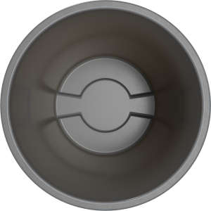 Carlisle, Bronco, Waste Container, 55 gal, Plastic, Gray, Round, Receptacle