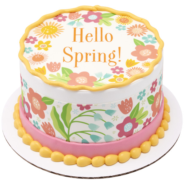 Delicate Florals PhotoCake® Edible Image® Strips