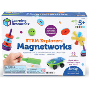 STEM Explorers Mega Magnets Science Experiment Kit with 20-Page Guide