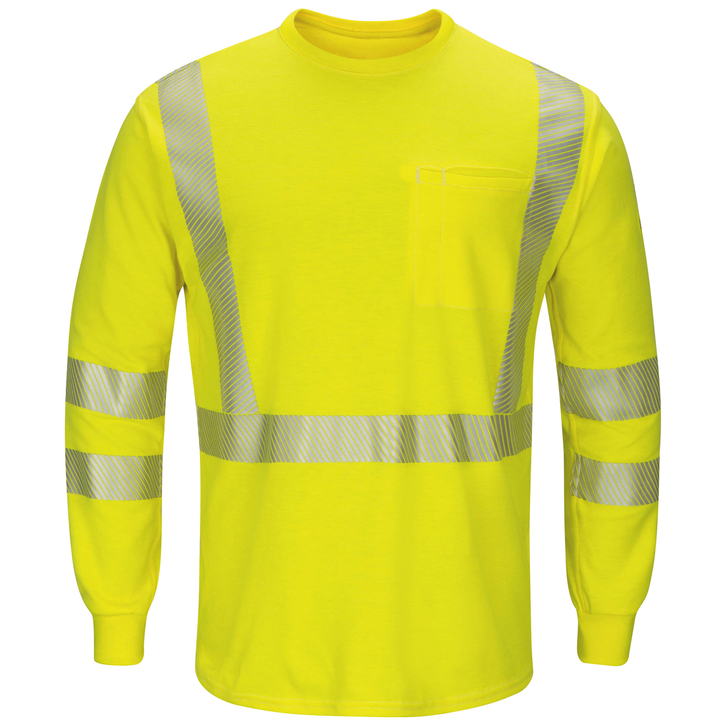 Men‘s Lightweight FR Hi-Visibility Long Sleeve T-Shirt-Bulwark