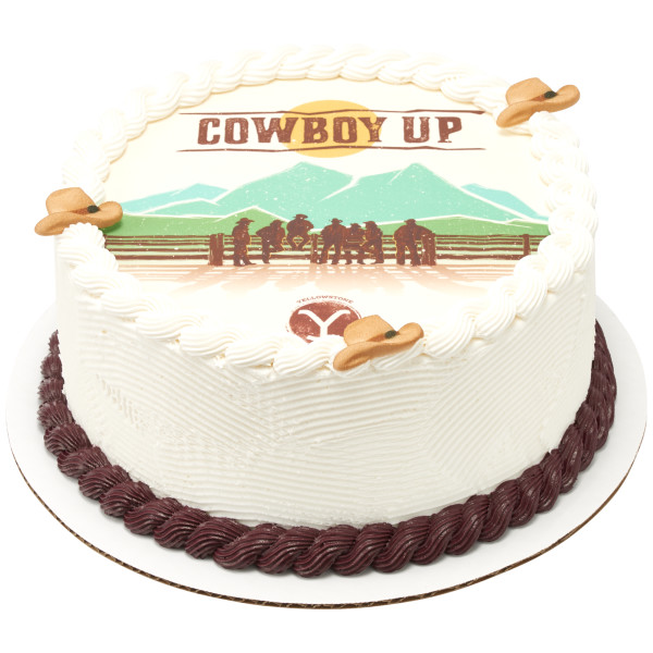 Yellowstone Cowboy Up PhotoCake® Edible Image®