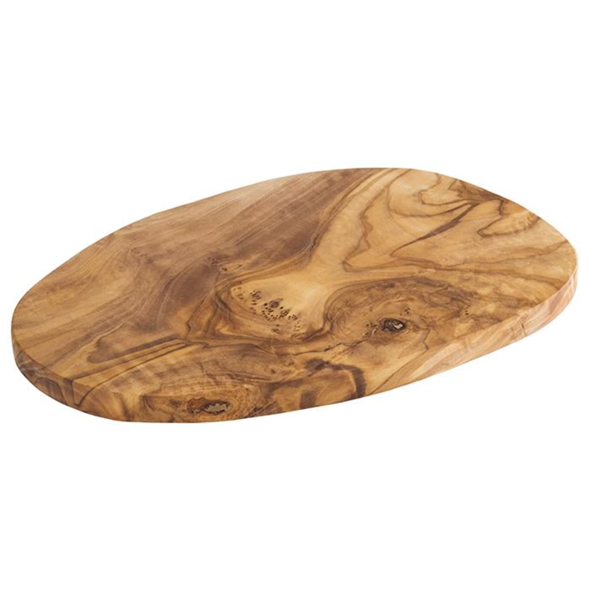 10-By-6 ½-Inch Oval Serving Board Features Unique Organic Shape For Added Interest