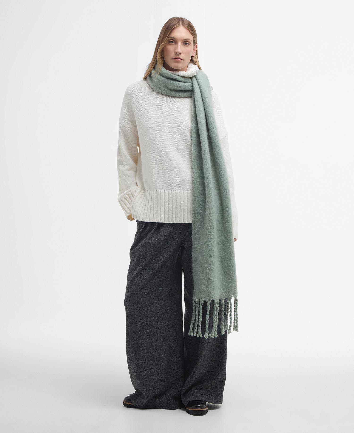 Maglione Josephine a collo alto con risvolto image number 1