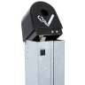 Rubbermaid Commercial, GroundsKeeper®, 1 gal, Resin, Black, Square, Smoking Receptacle