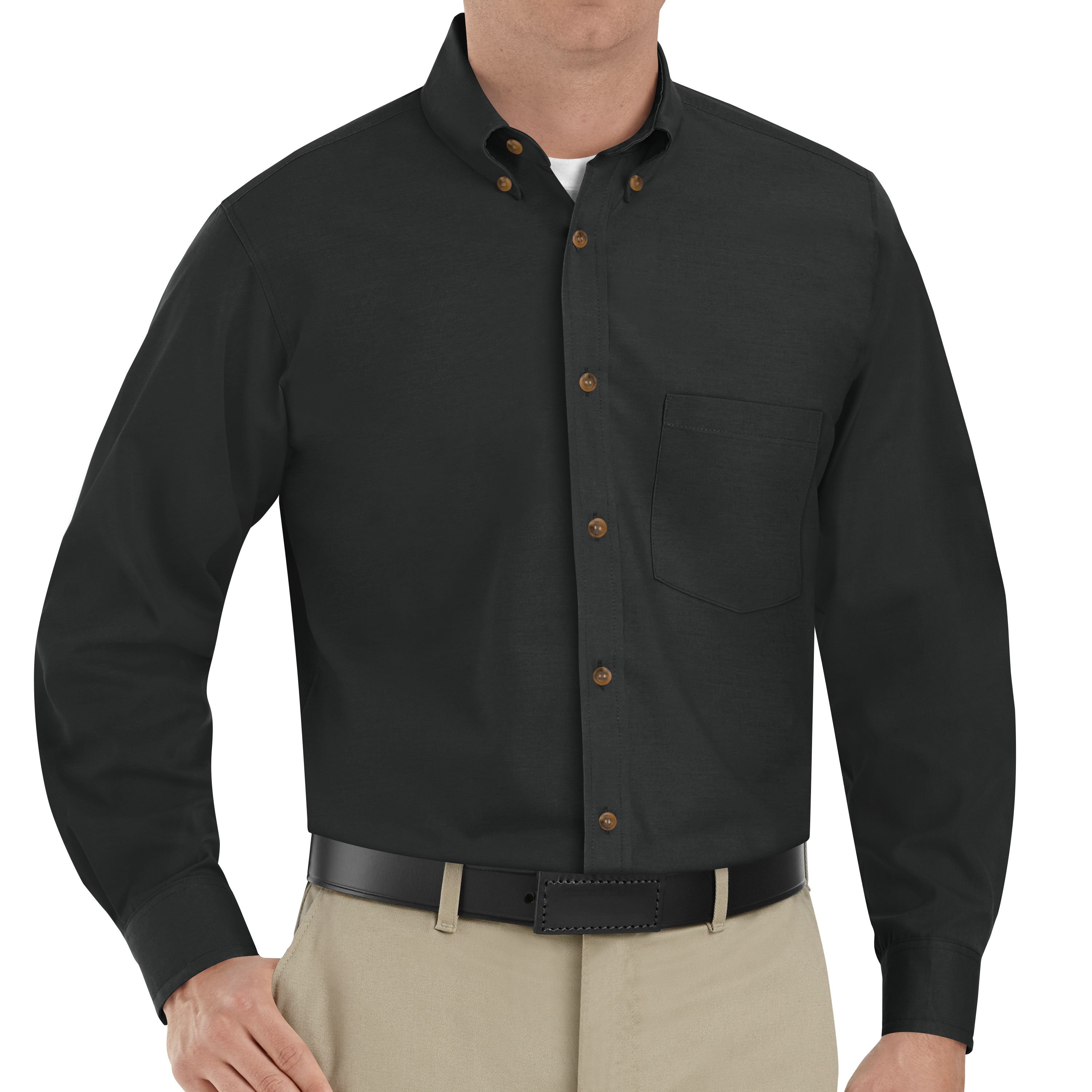 Camisa de vestir de popelina de manga larga Red Kap para hombre - Imagen 8 de 28