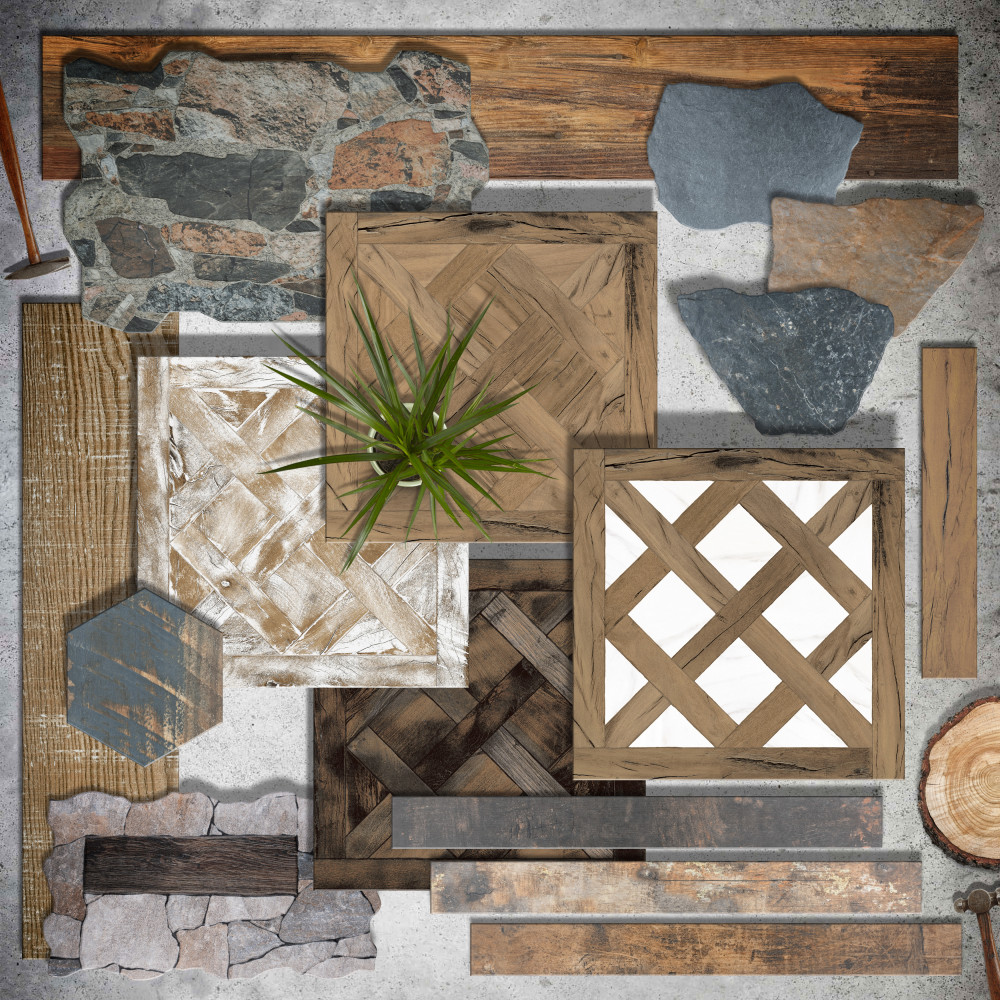 Kings Forest Natural 2-7/8 in. x 17-3/4 in. Ceramic Floor and Wall Tile