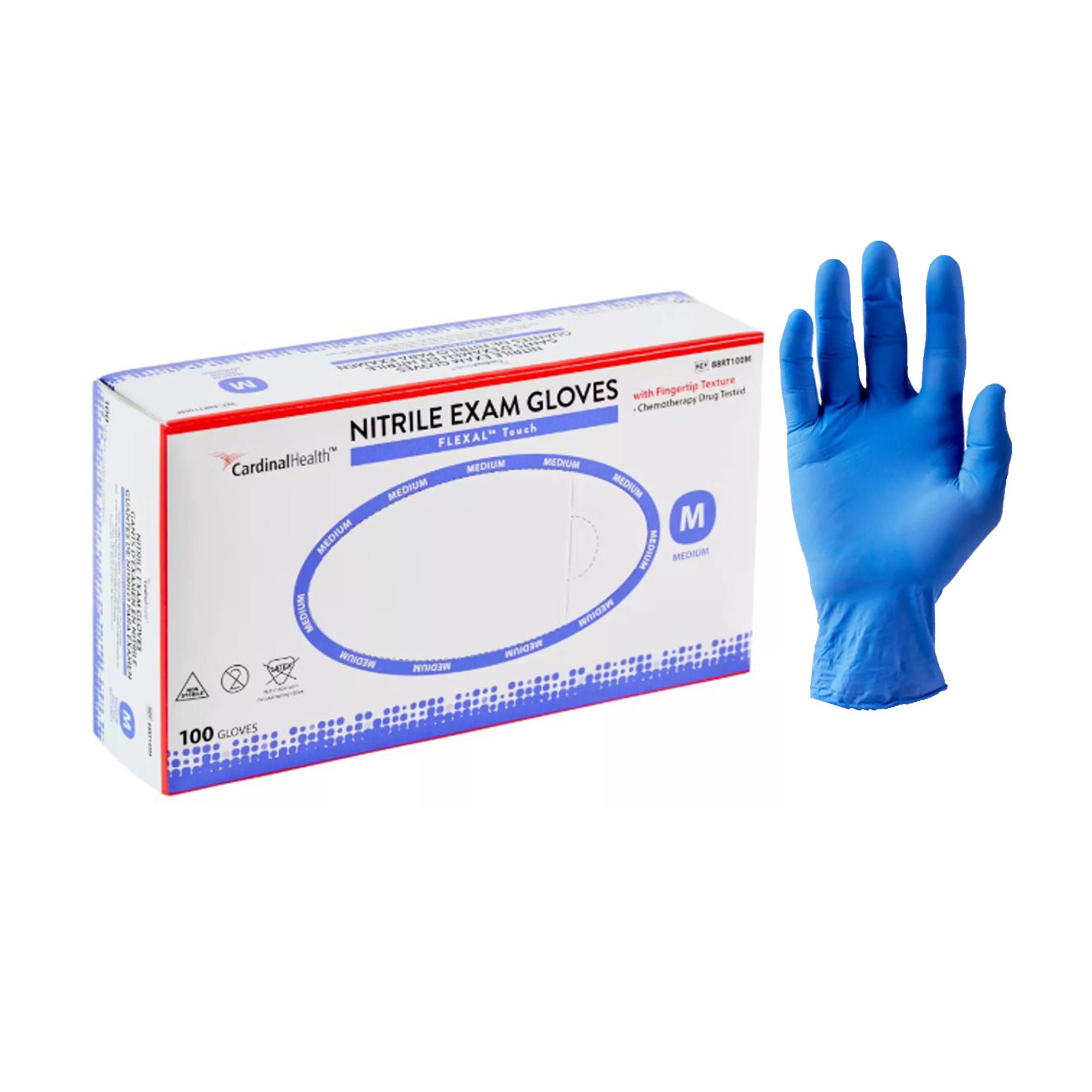 Flexal™ Touch Nitrile Exam Glove, Medium, Blue
