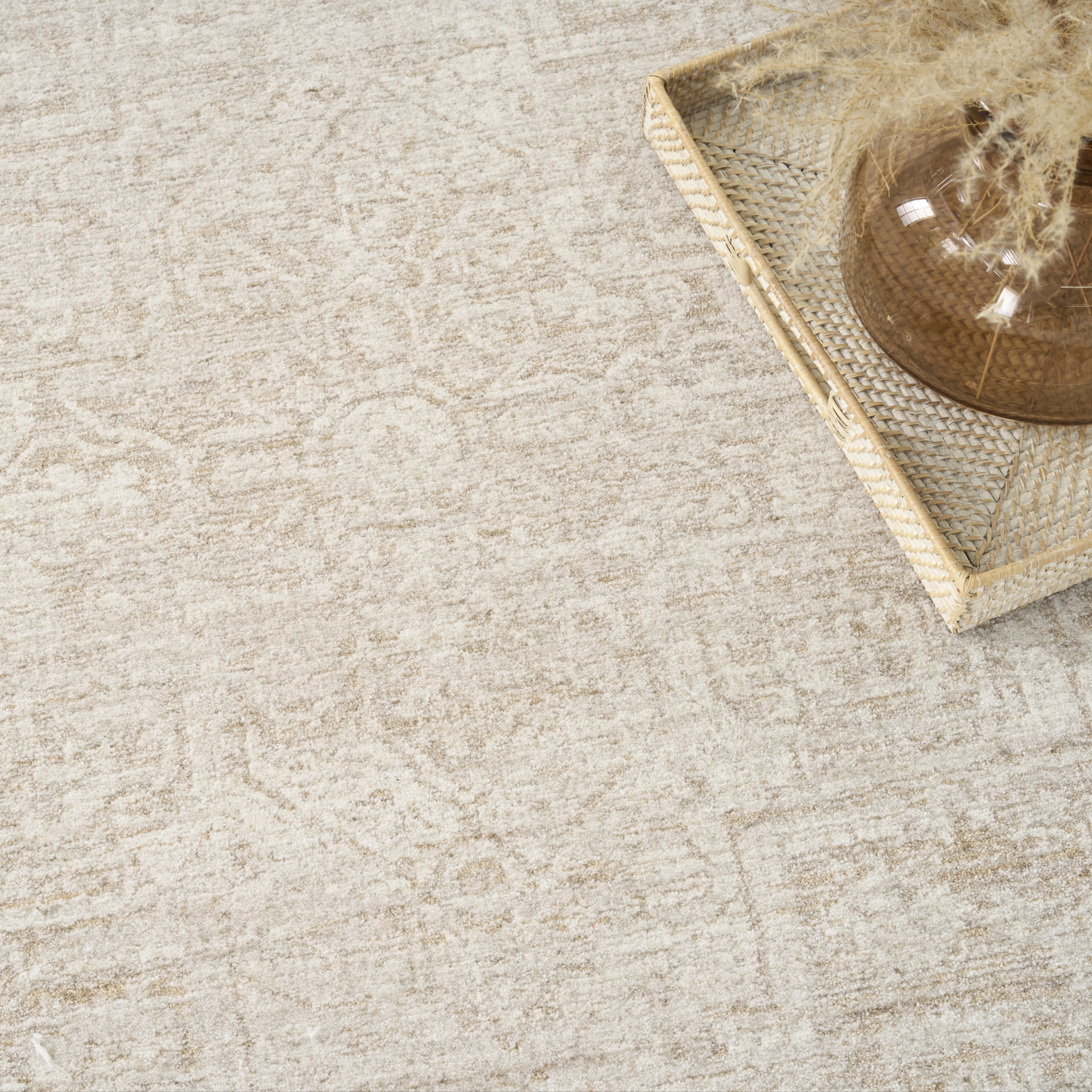 DKNY Pure Shades 9' x 12' Beige Vintage Indoor Rug