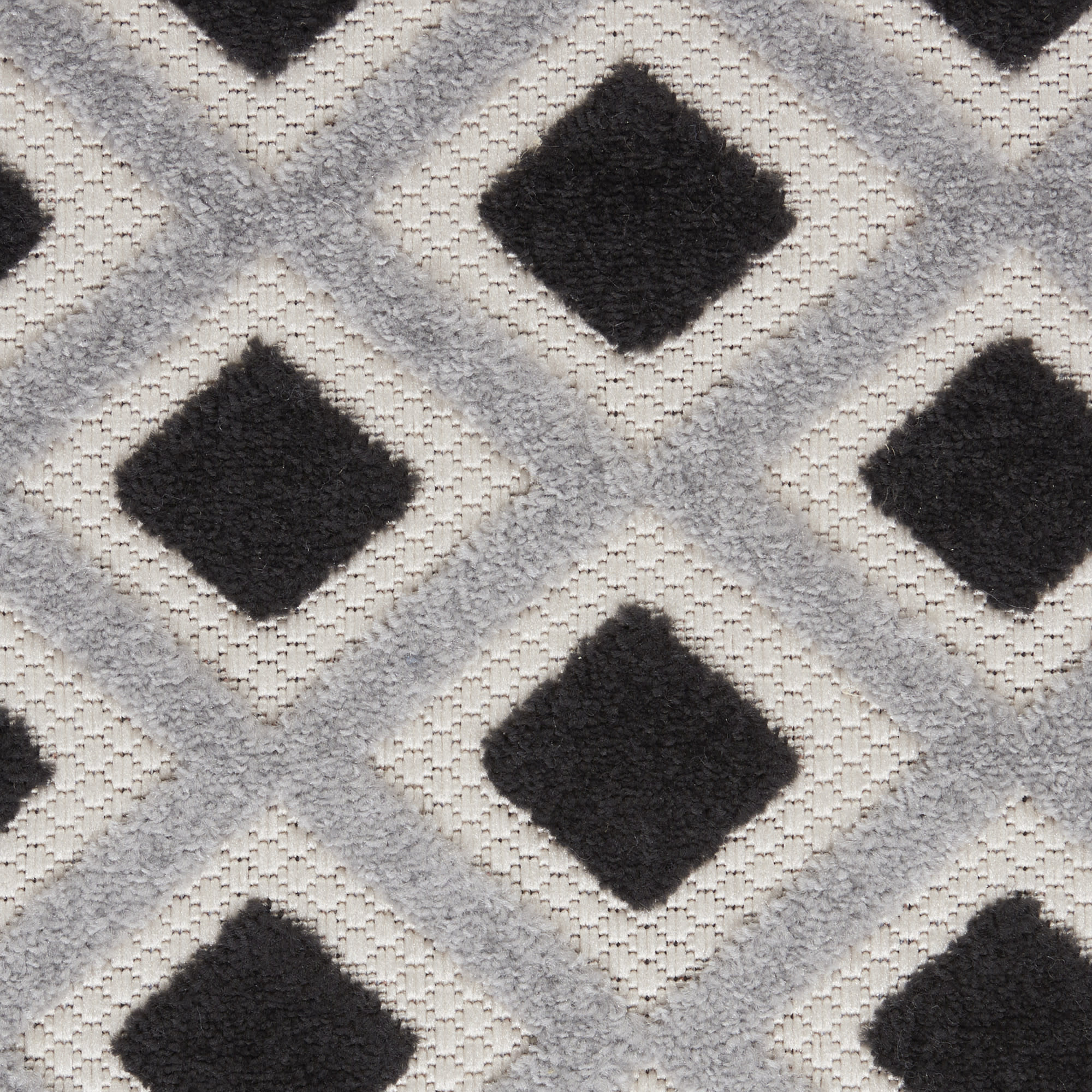 Nourison Aloha 7'10" x 10'6" Black White Modern Rug