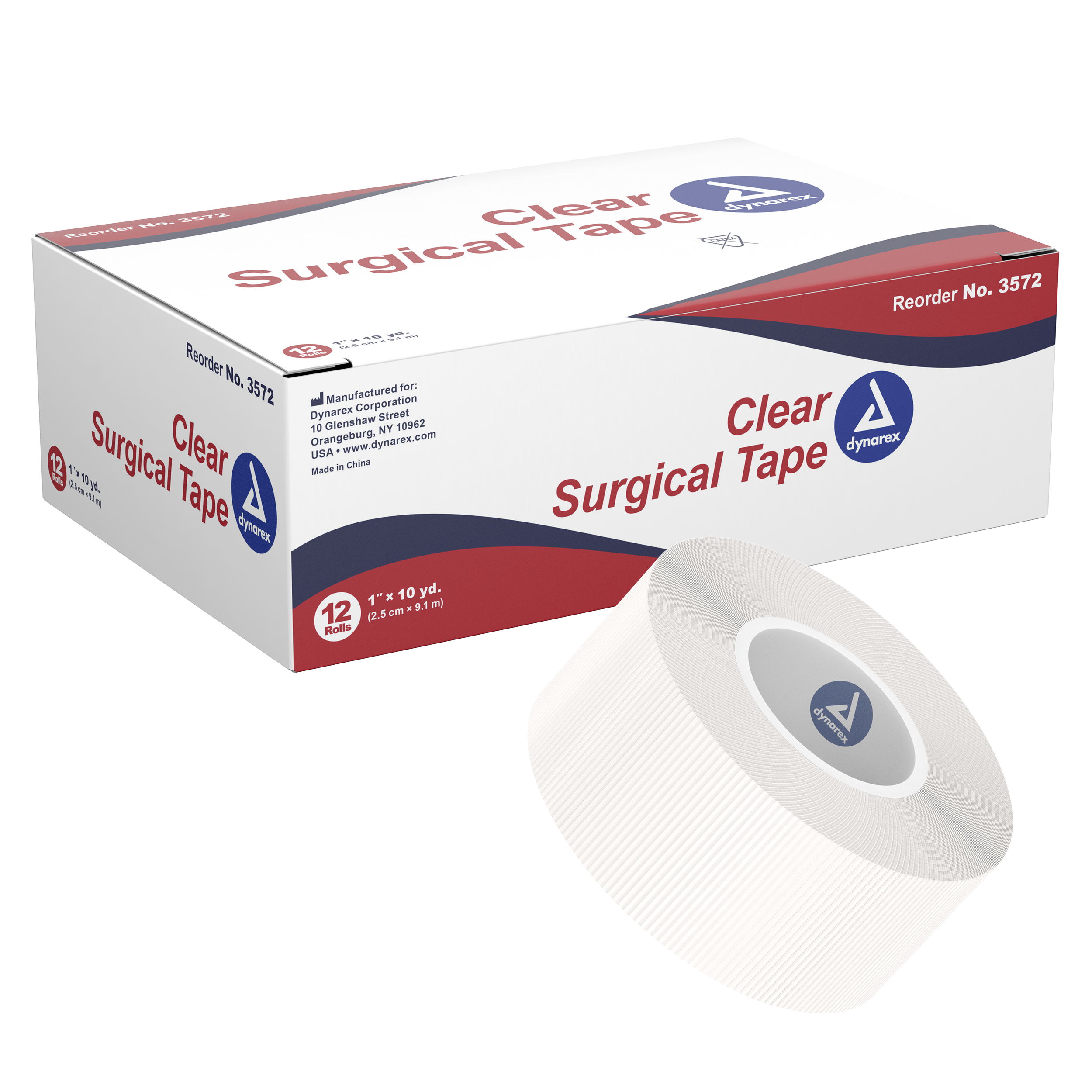 Clear Surgical Tape 1" x 10 yd. - 3572
