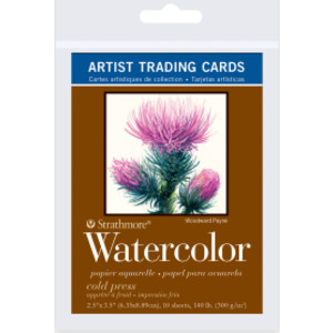 400 Series Artist Trading Cards Watercolor Paper Pack, 2.5x3.5 inch, 10 Sheets