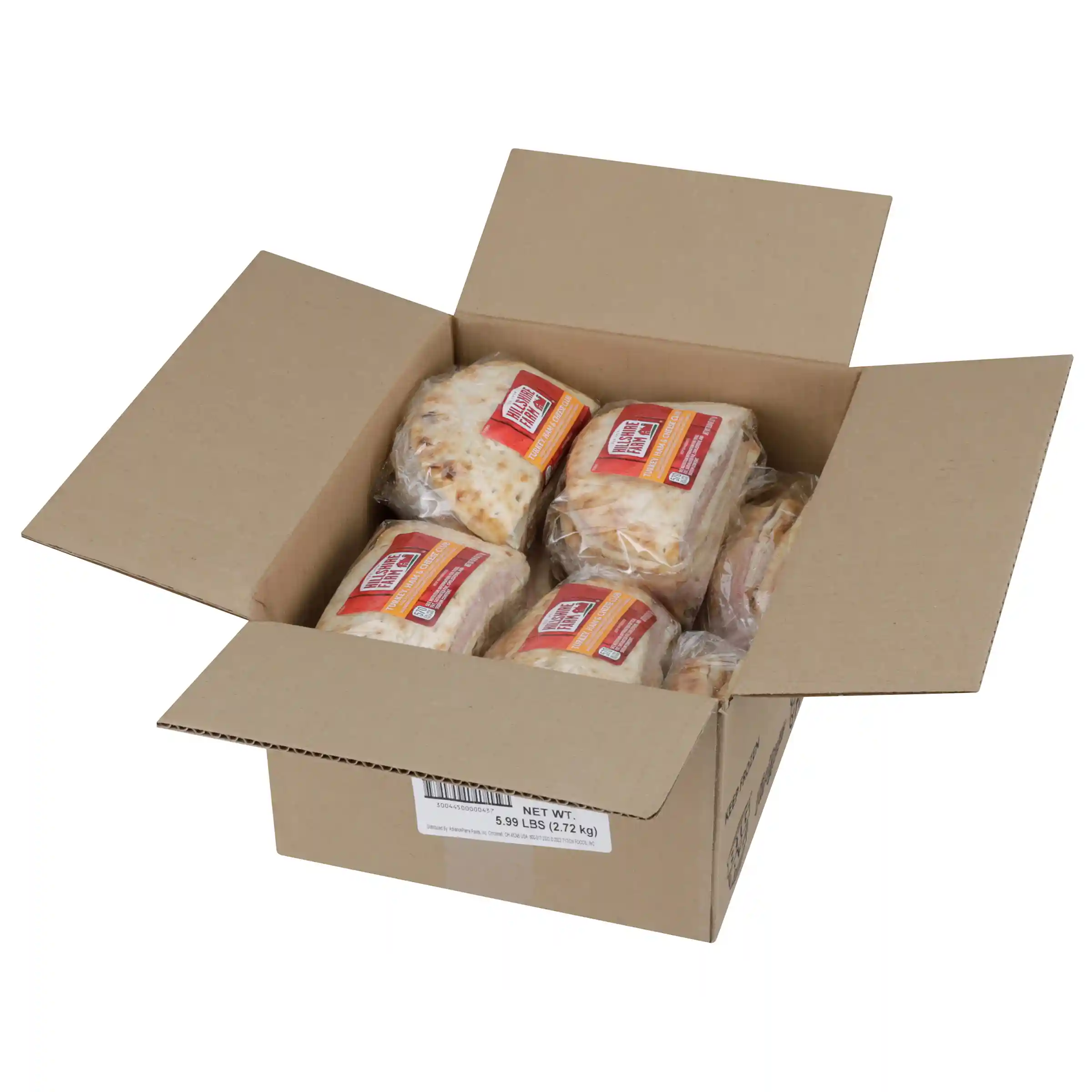 Hillshire Farm® Turkey Ham & Cheese Club Flatbread Sandwich_image_5