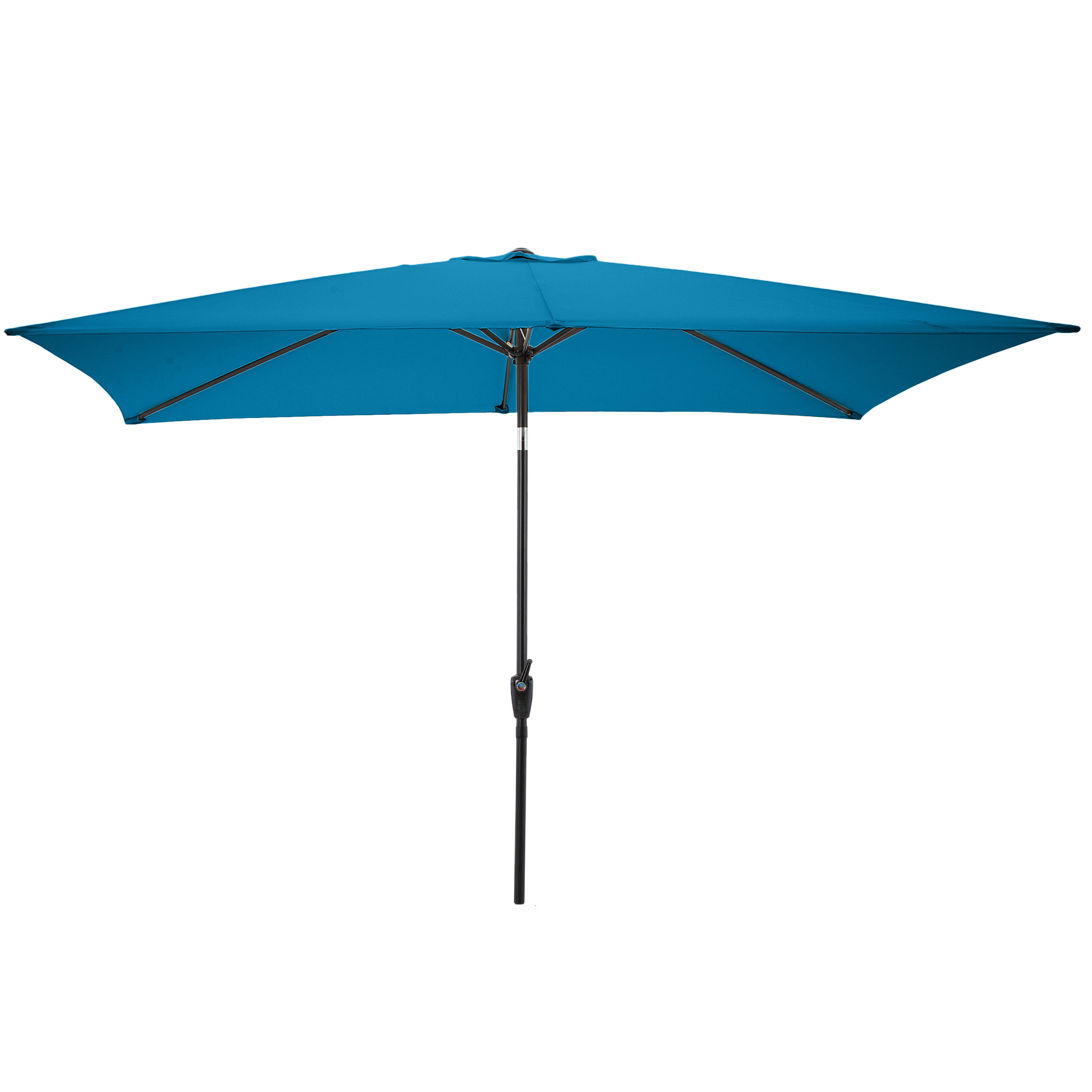 10Ft Rectangle Umbrella Easy Crank Sun Shade Push Button Tilt Pool Shade - Picture 19 of 21